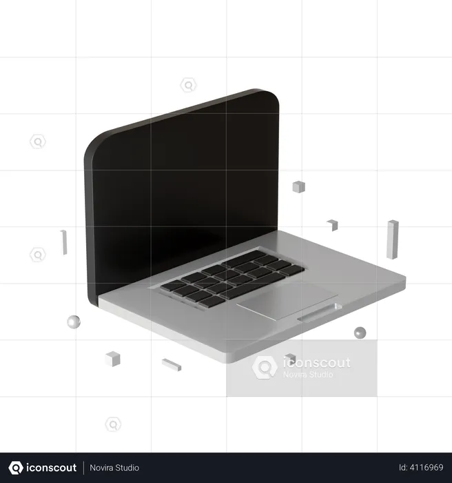 Macbook  3D Illustration