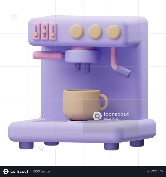 Cafetière  3D Illustration