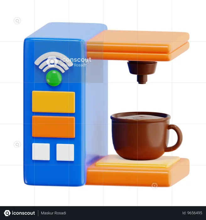 Machine à café intelligente  3D Icon