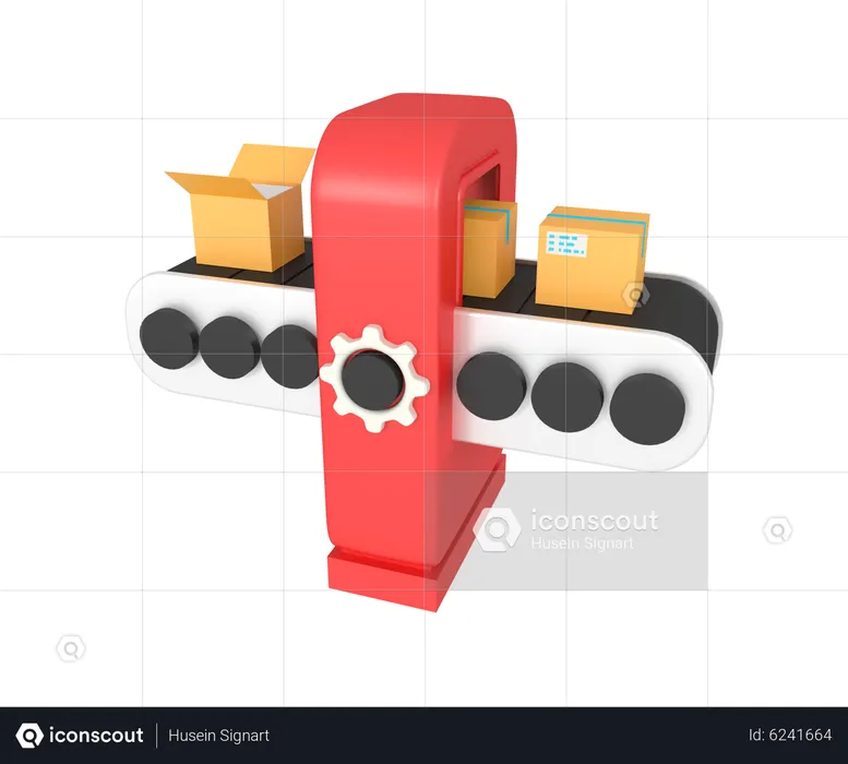 Machine d'emballage  3D Illustration