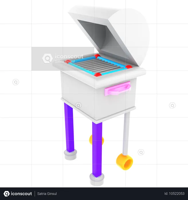 Appareil à barbecue  3D Icon