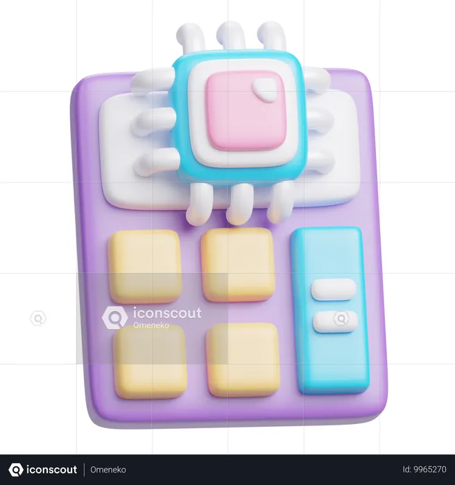 Machine de calcul  3D Icon