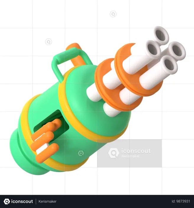機関銃  3D Icon