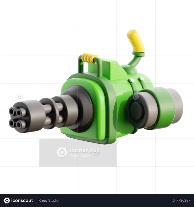 Machine Gun  3D Icon