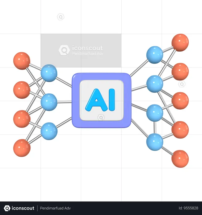 Machine Learning  3D Icon