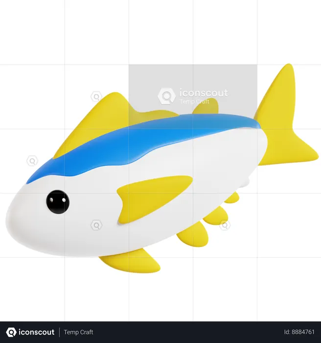 Mackerel tuna  3D Icon
