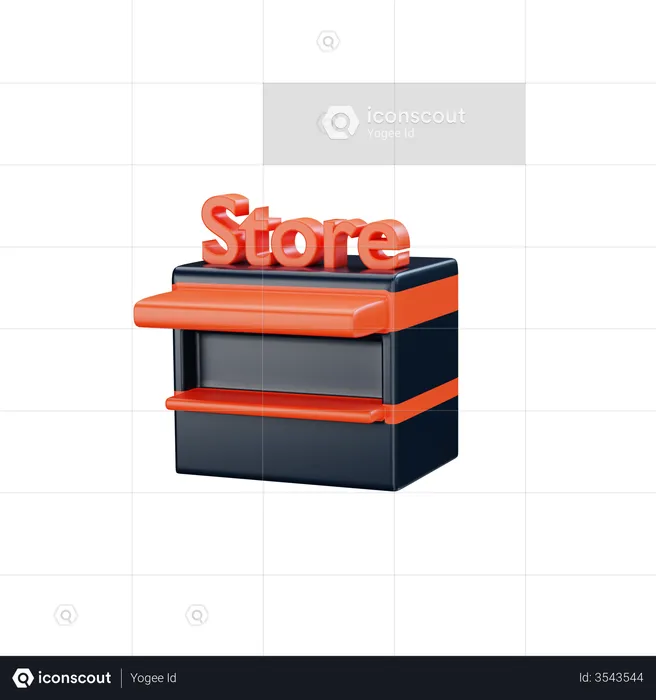 Magasin  3D Illustration