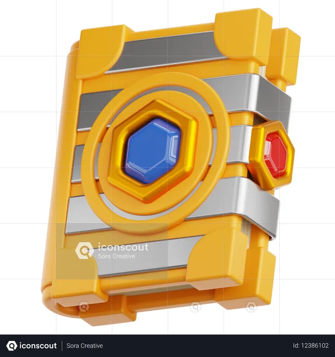 魔法の本  3D Icon
