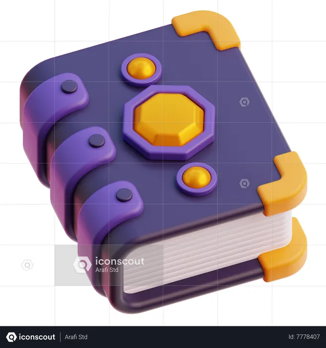 Magic book  3D Icon