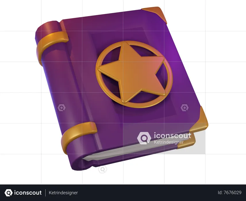 Magic book  3D Icon