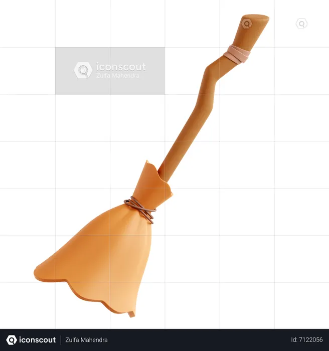 Magic Broom  3D Icon