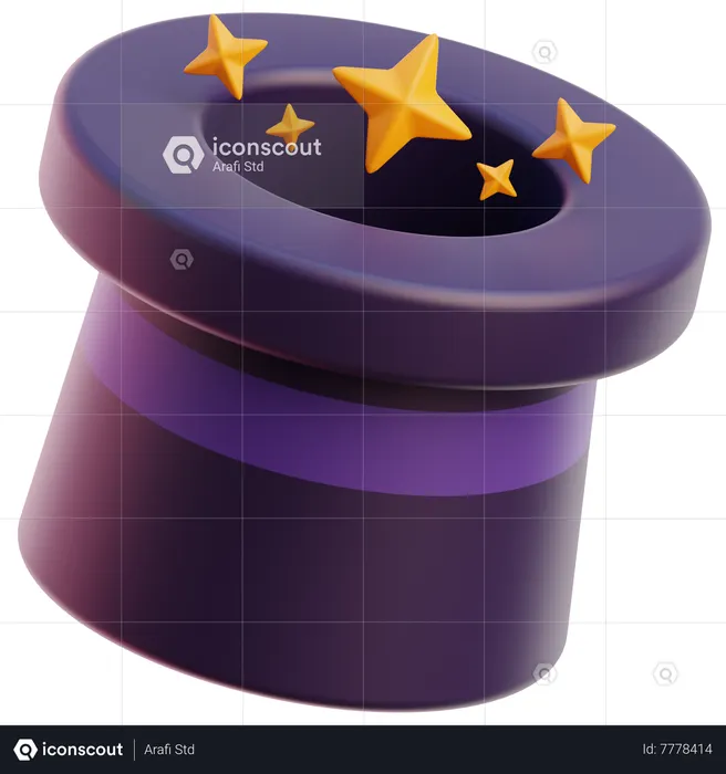 Magic hat  3D Icon
