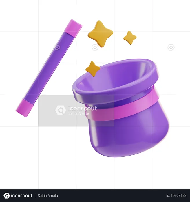 Magic Hat  3D Icon