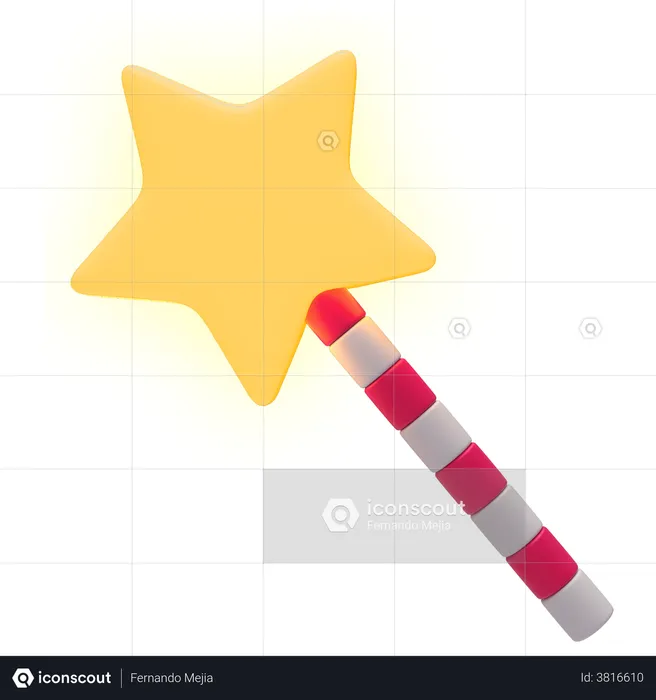 Magic Wand  3D Icon