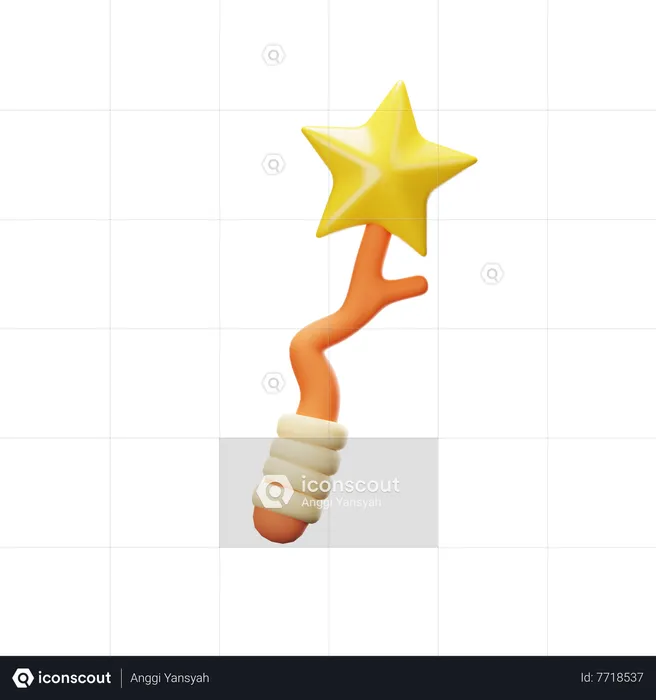 Magic wand  3D Icon