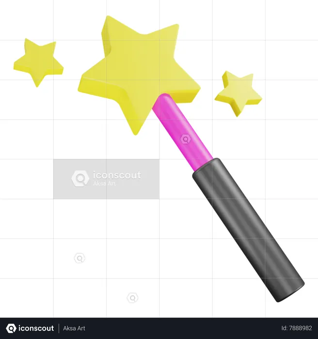 Magic Wand  3D Icon