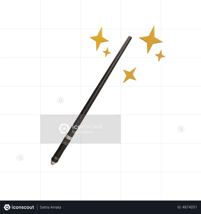 Magic Wand  3D Icon