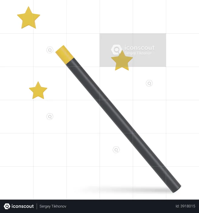 Magic Wand  3D Illustration