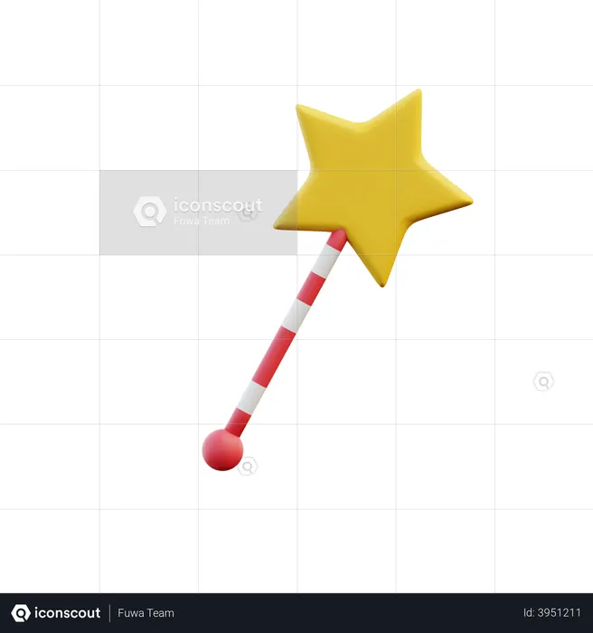 Magic Wand  3D Illustration