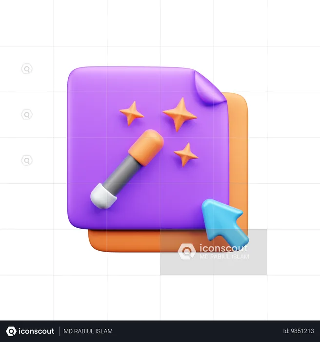 Magical Pen  3D Icon