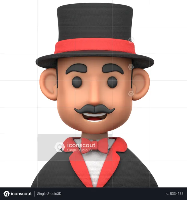 Magician  3D Icon