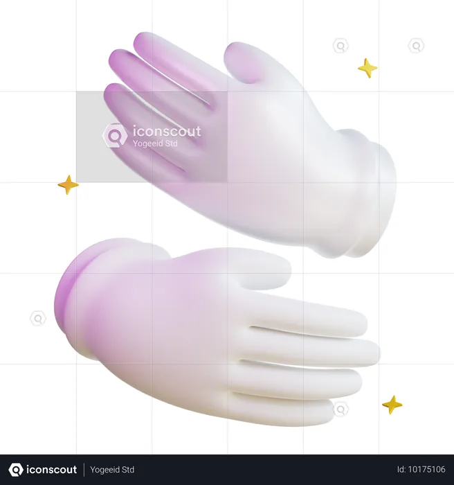 Magician Gloves  3D Icon