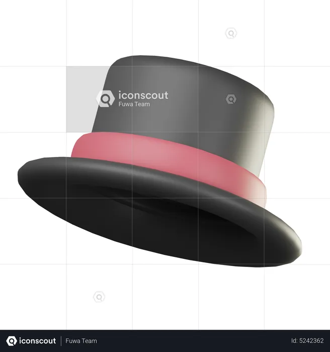 Magician Hat  3D Icon