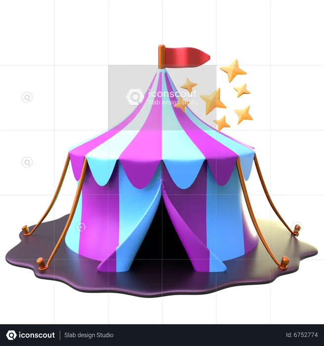 Magician Tent  3D Icon