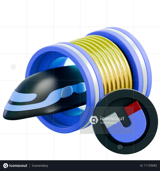 Maglev Train  3D Icon