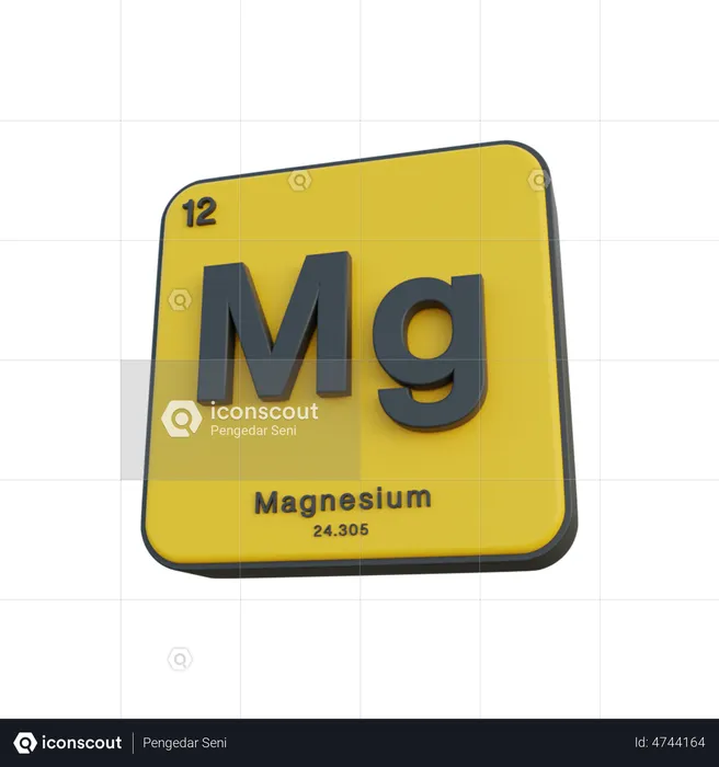 Magnesio  3D Illustration