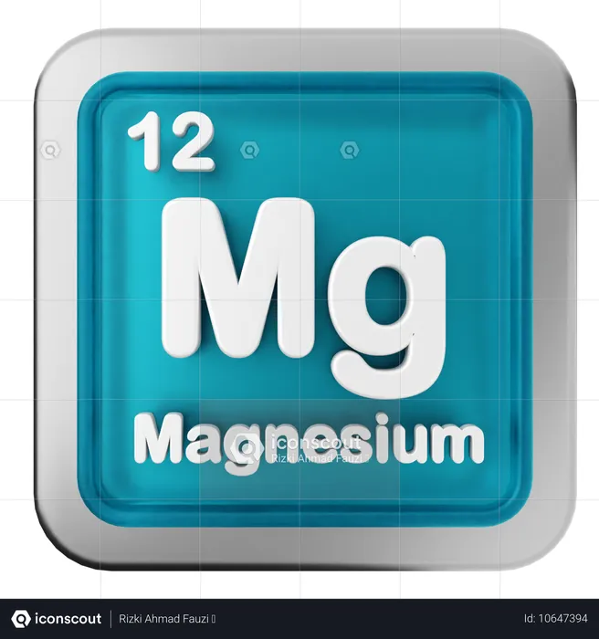 Magnesium-Periodensystem  3D Icon