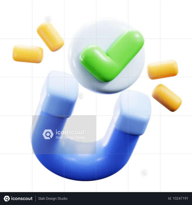 磁石  3D Icon