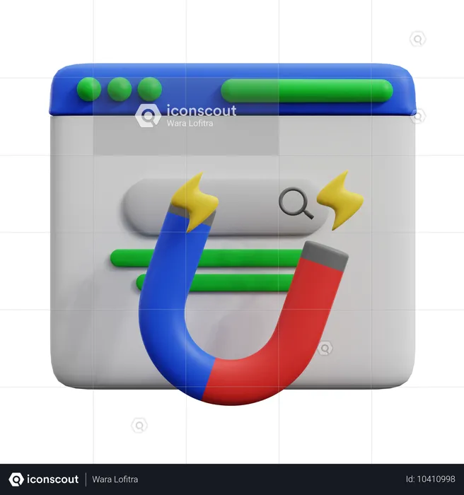 Magnet  3D Icon