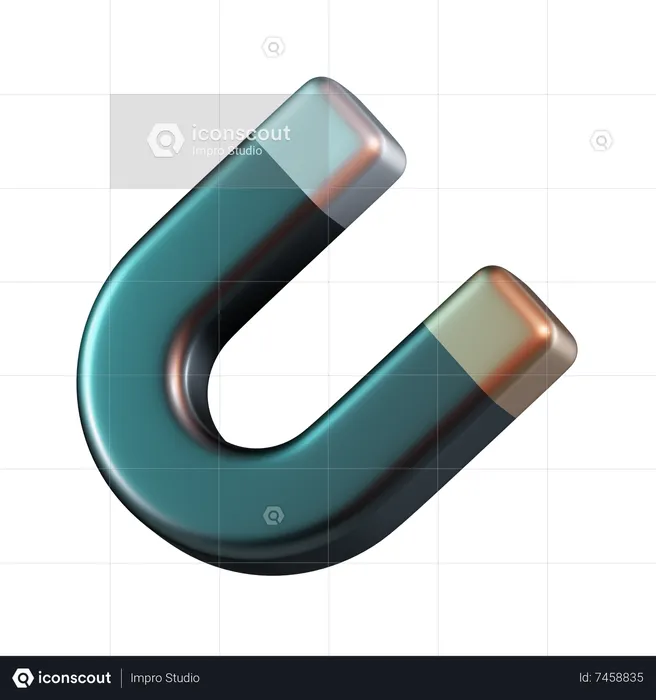 Magnet  3D Icon