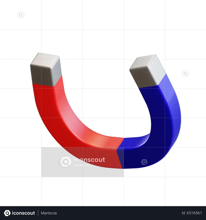 Magnet 3D Icon download in PNG, OBJ or Blend format