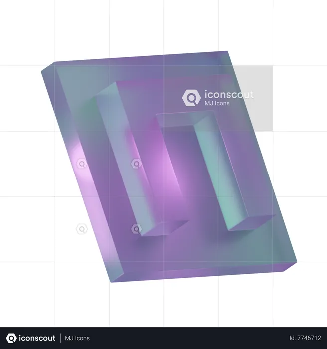 Magnet Shape  3D Icon