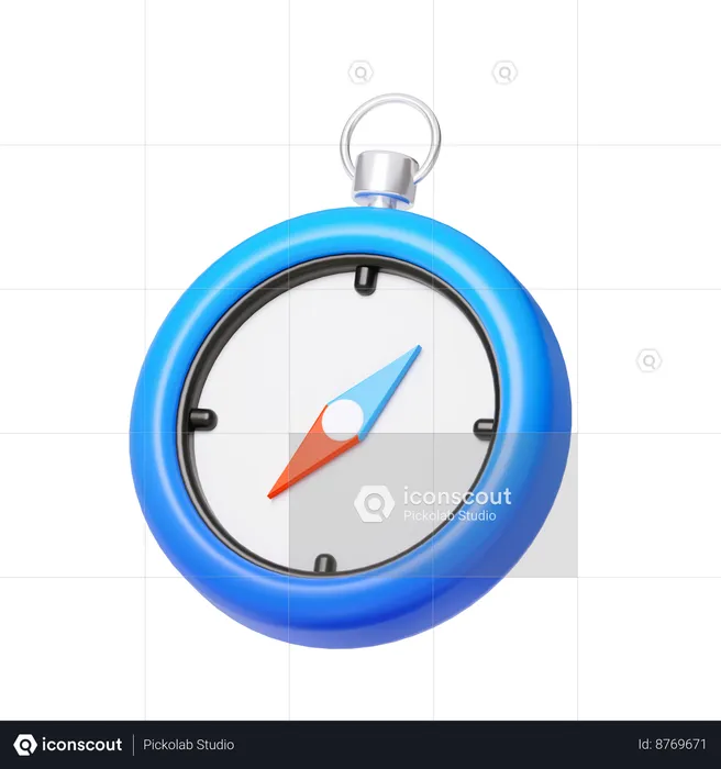 Magnetic Compass  3D Icon