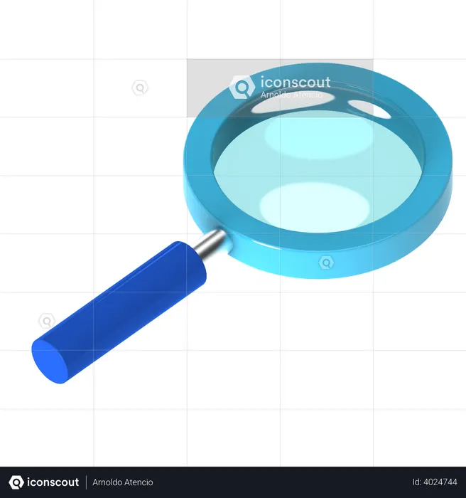 Magnifier Glass  3D Illustration