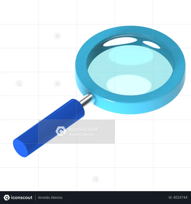 Magnifier Glass  3D Illustration