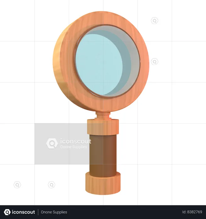 Magnifiying Glass  3D Icon