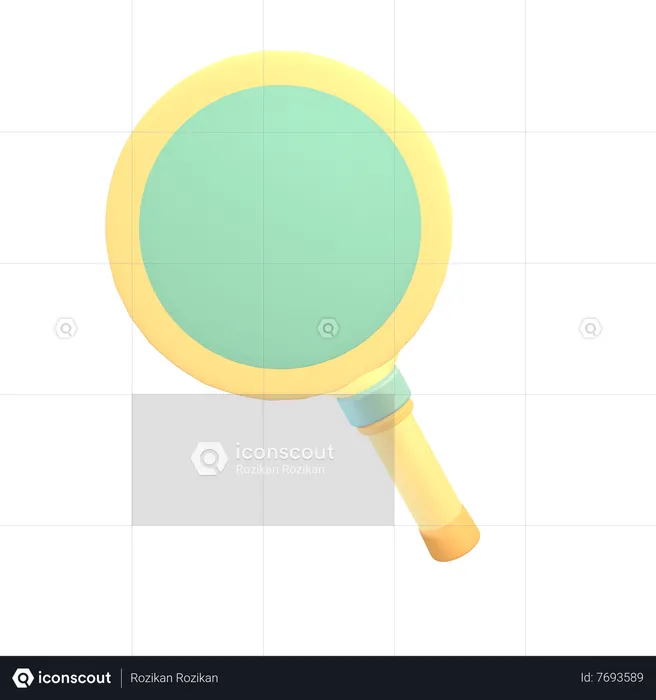 Magnifiying Glass  3D Icon