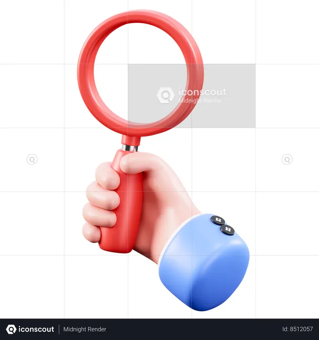 Magnifying  3D Icon