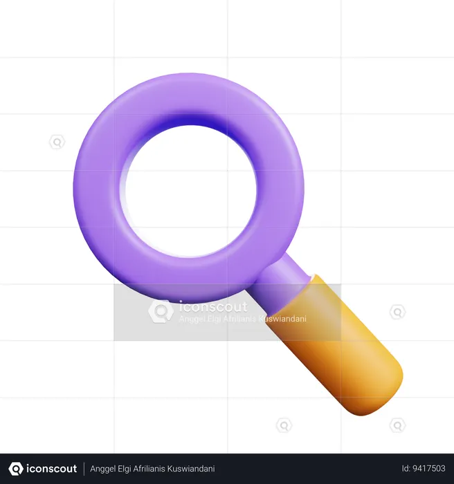 Magnifying  3D Icon