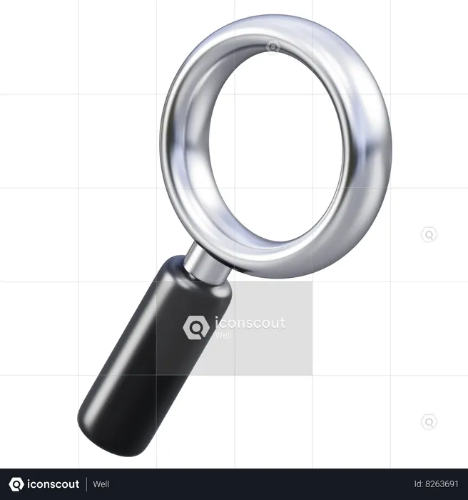 Magnifying Glass  3D Icon