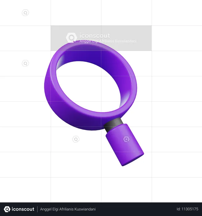 Magnifying Glass  3D Icon