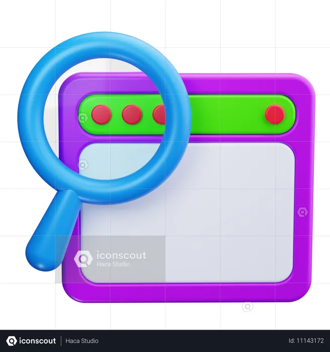 Magnifying Glass  3D Icon