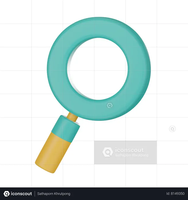 Magnifying Glass  3D Icon