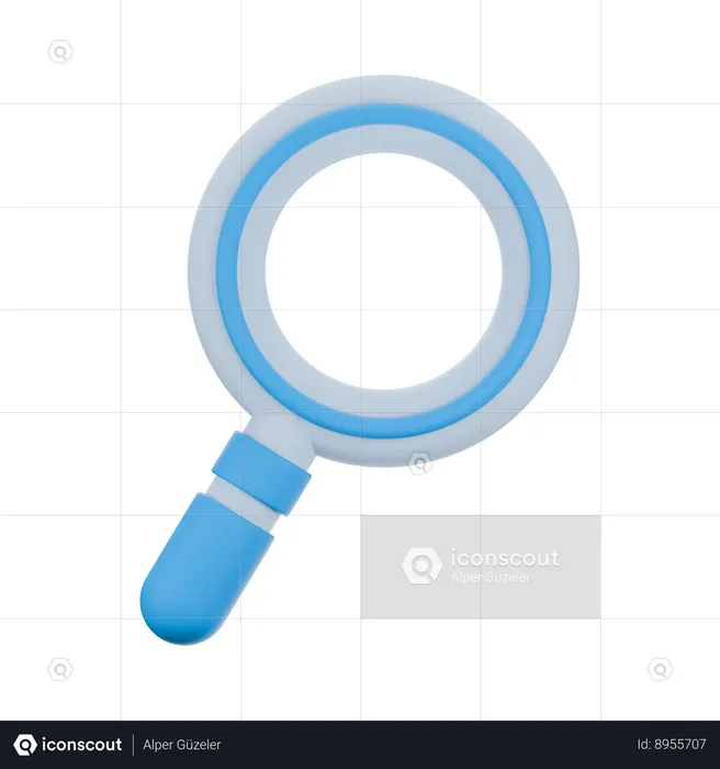 Magnifying Glass  3D Icon