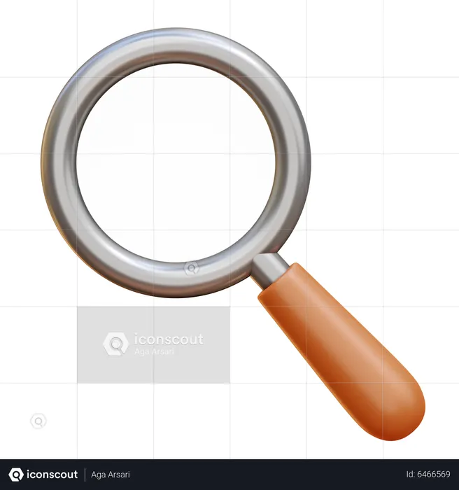 Magnifying Glass  3D Icon