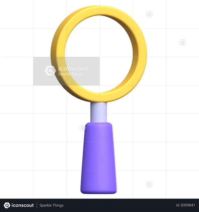 Magnifying Glass  3D Icon